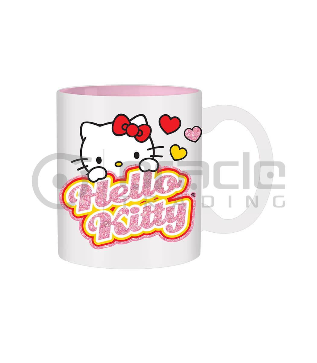 Hello Kitty Jumbo Mug - Peeking (Glitter)