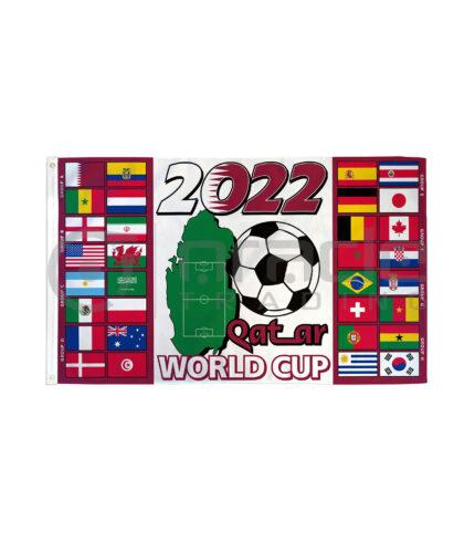 2022 World Cup Flag - Groups - Large 3'x5'