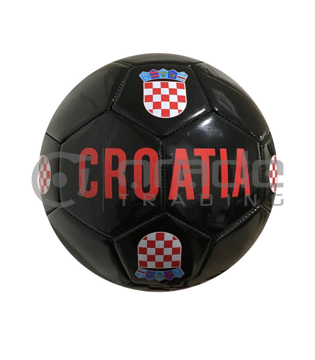 Croatia Large Soccer Ball - Black