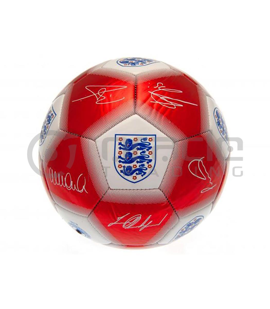 large soccer ball england signature red sfb005 c