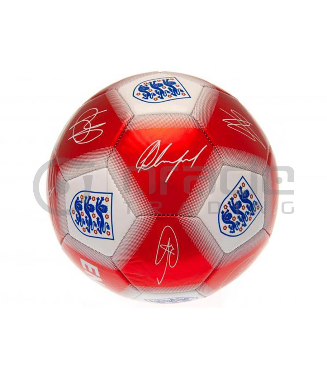 large soccer ball england signature red sfb005 d