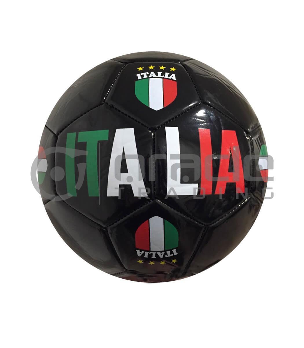 Italia Large Soccer Ball - Black