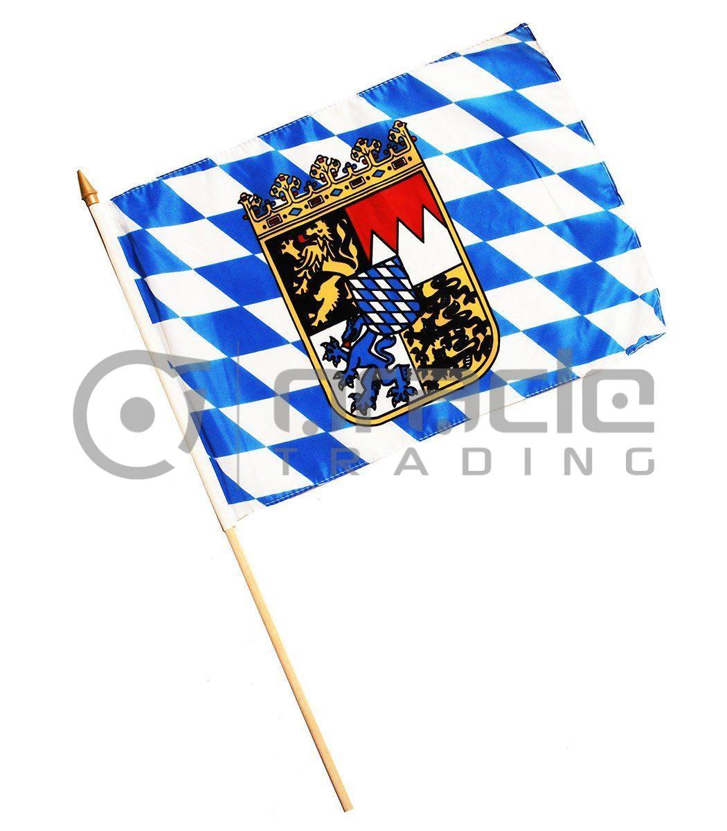 Bavaria Large Stick Flag - 12"x18" - 12-Pack