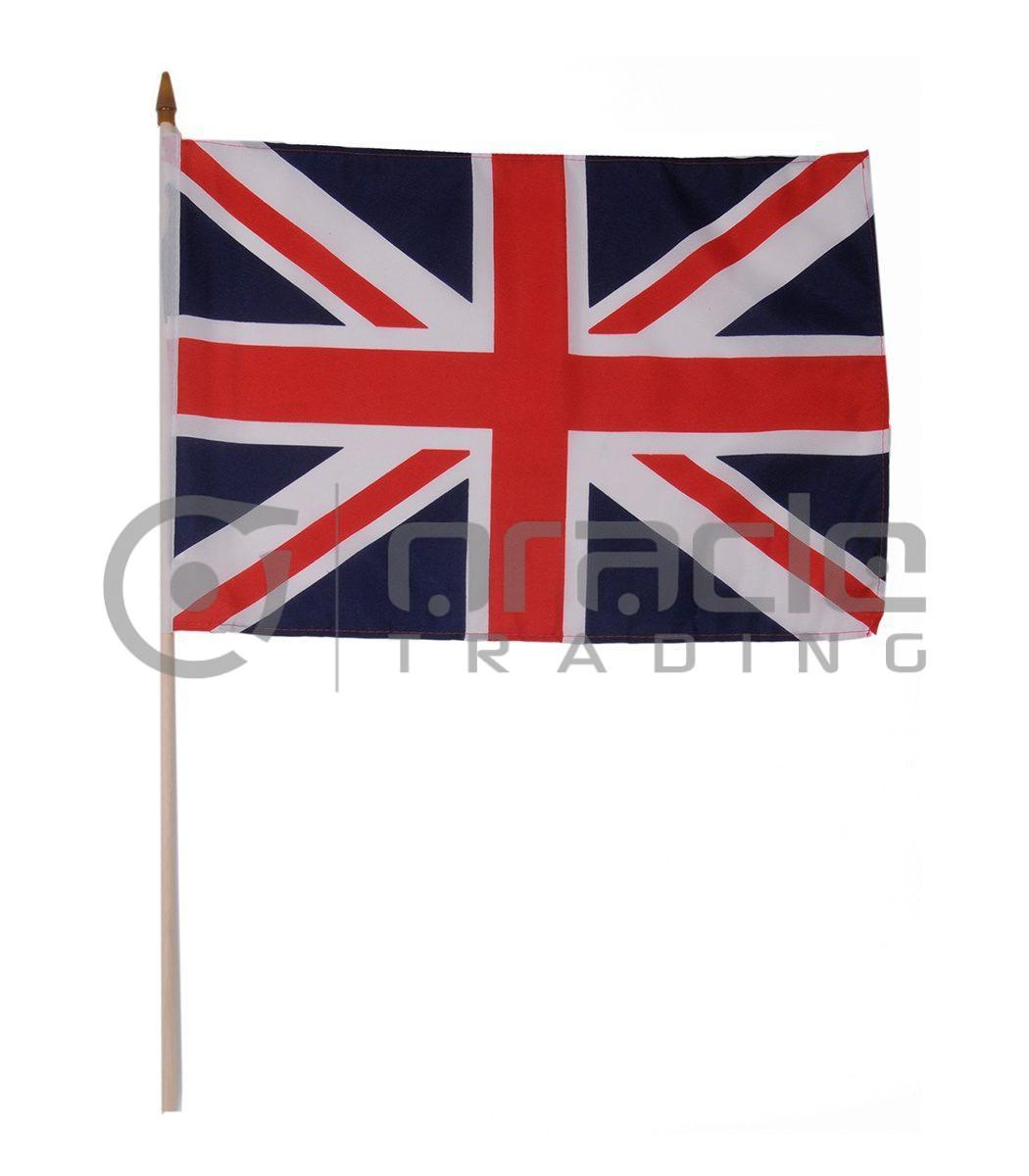 UK Large Stick Flag - 12"x18" - 12-Pack (United Kingdom)