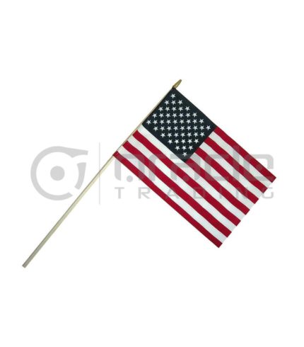 USA Large Stick Flag - 12"x18" - 12-Pack