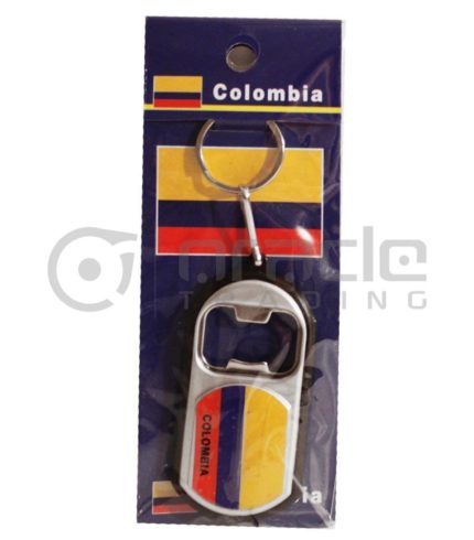 Colombia Flashlight Bottle Opener Keychain 12-Pack