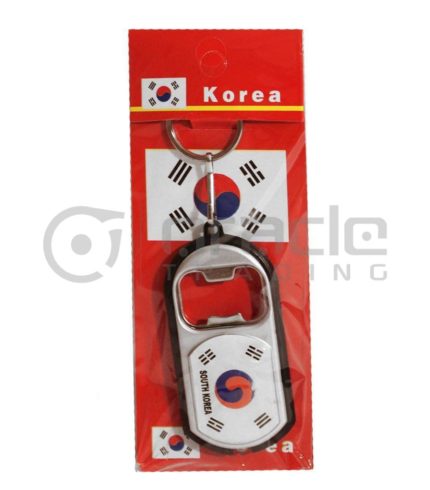 South Korea Flashlight Bottle Opener Keychain 12-Pack