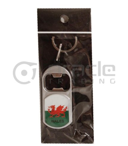 Wales Flashlight Bottle Opener Keychain 12-Pack