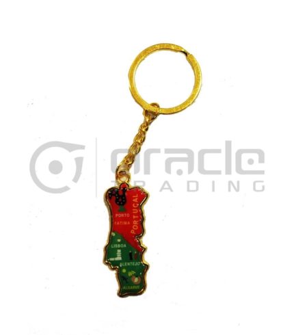 Portugal Map Keychain 12-Pack