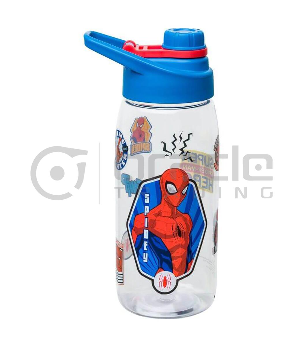 Spiderman Water Bottle & Sticker Set (Mid-Size)