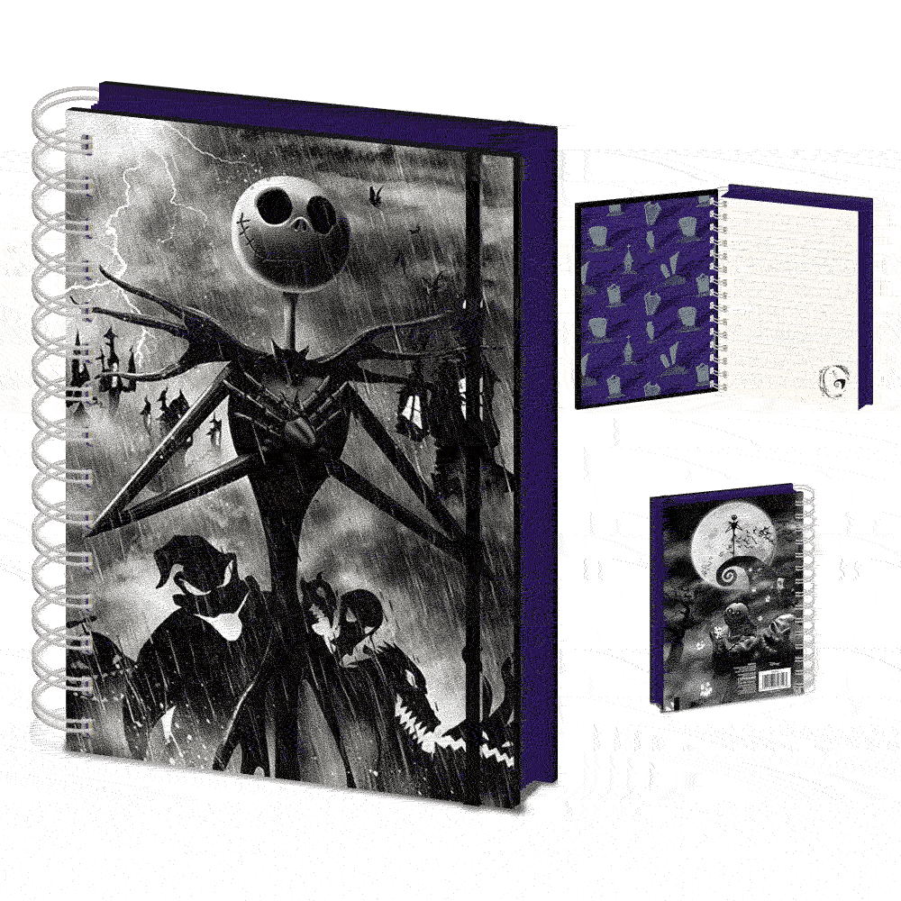 Nightmare Before Christmas Notebook (3D Lenticular)