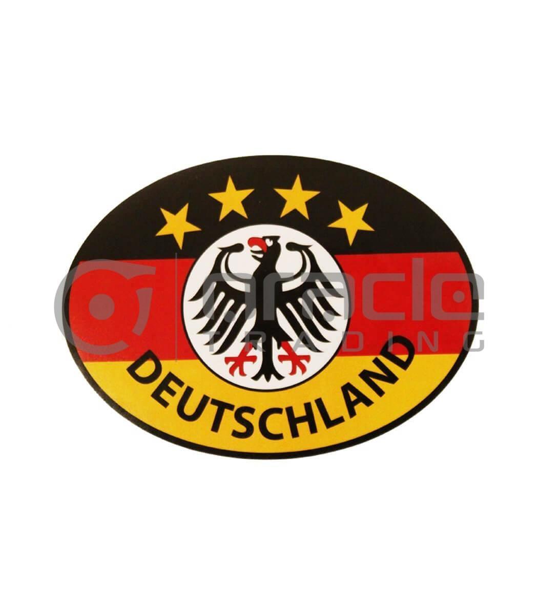 Germany Oval Decal - Deutschland 4-Stars