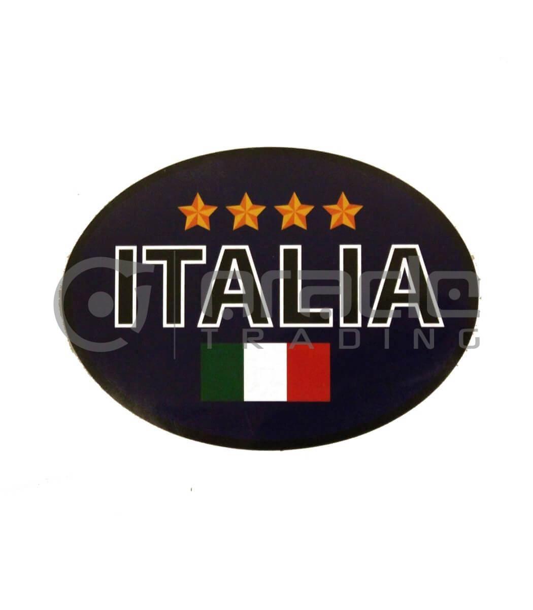 Italia Oval Decal - Blue 4-Stars