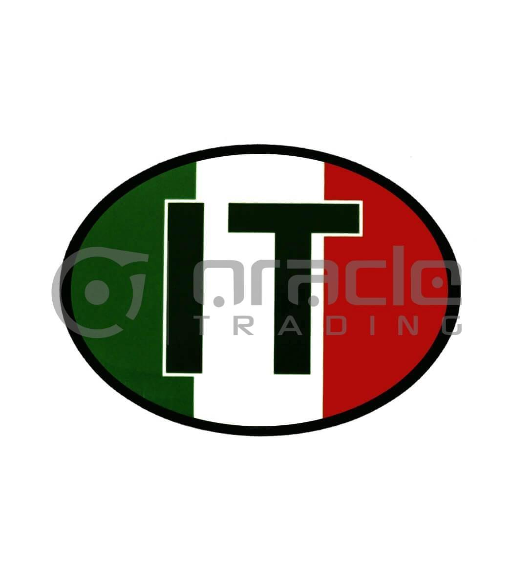 Italia Oval Decal - Flag