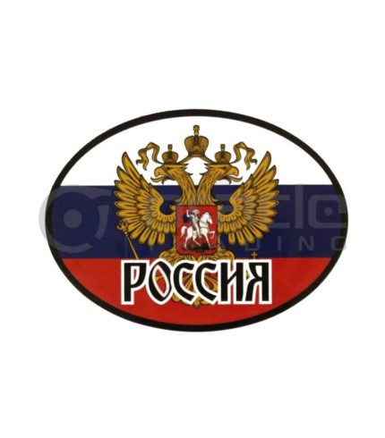 Russia Oval Decal