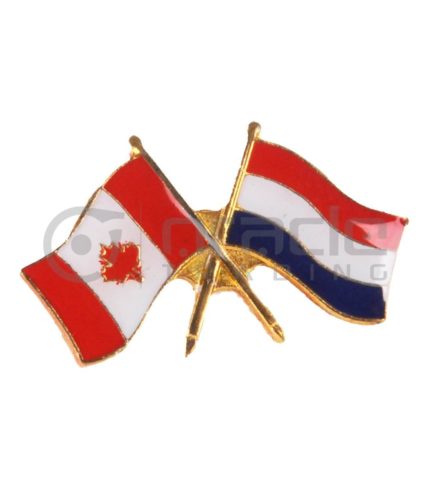 Netherlands / Canada Friendship Lapel Pin (Holland)