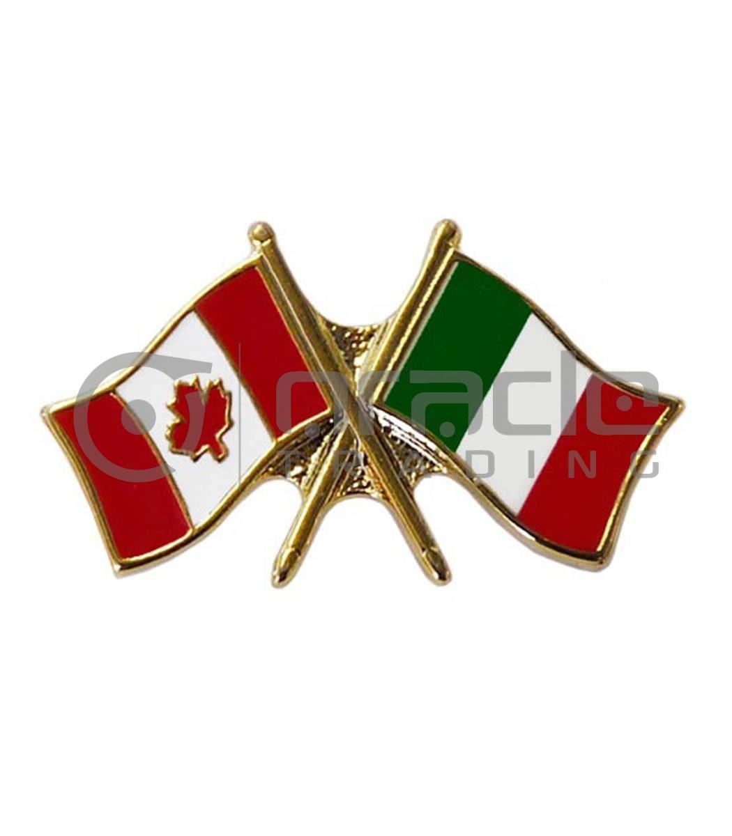 Italia / Canada Friendship Lapel Pin