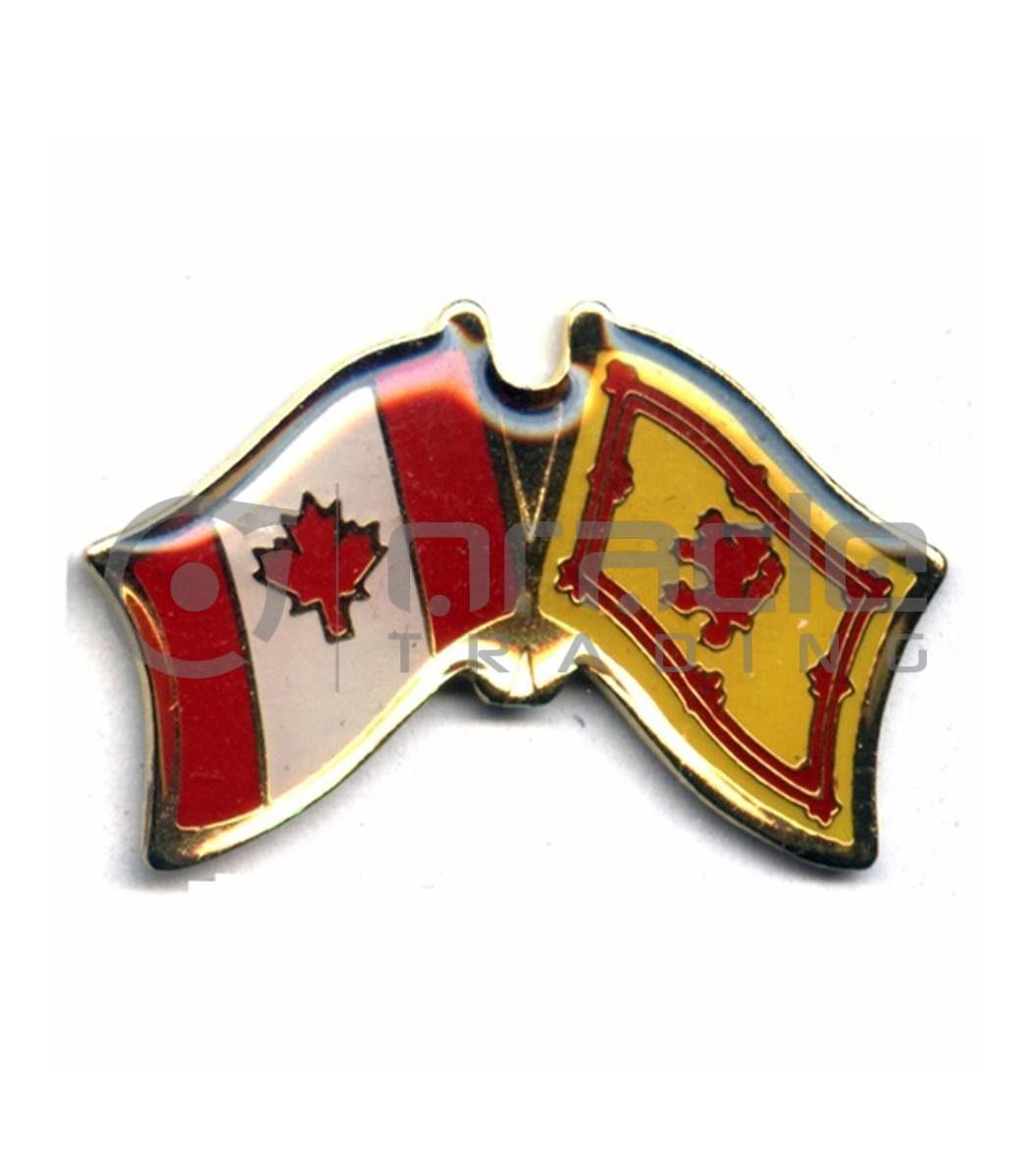 Scotland / Canada Friendship Lapel Pin (Rampant Lion)