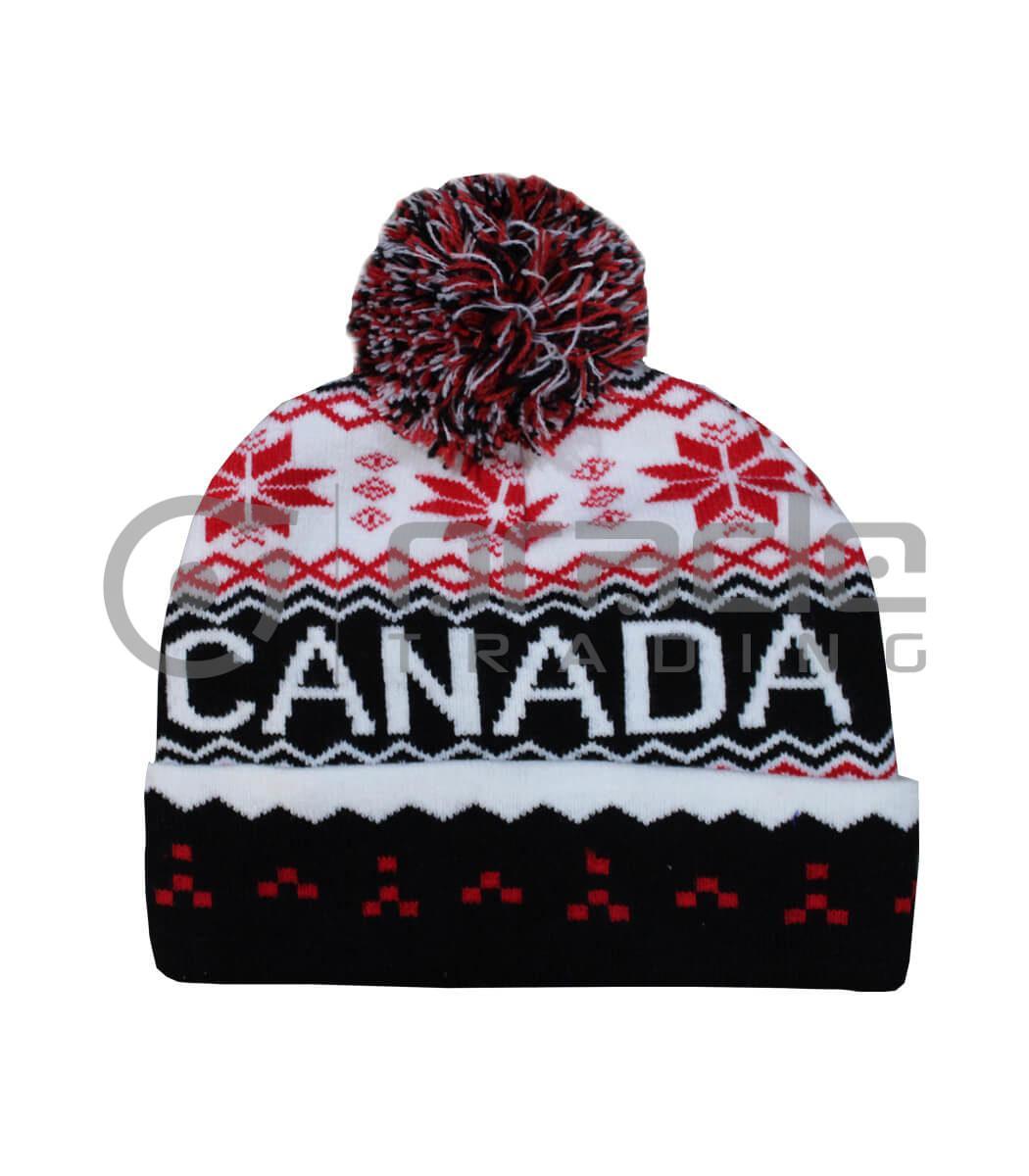Canada Pom Beanie - Snowflakes