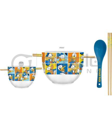 Donald Duck Ramen Bowl w' Chopsticks & Spoon