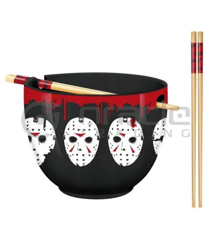 Friday the 13th Ramen Bowl & Chopsticks - Mask