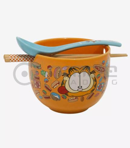 Garfield Ramen Bowl w' Chopsticks & Spoon