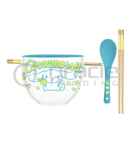 Cinnamoroll Ramen Bowl w' Chopsticks & Spoon (Sanrio)