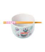 Sanrio Keroppi Ramen Bowl & Chopsticks - Fishing