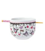 Kuromi Ramen Bowl w' Chopsticks - Cake (Sanrio)