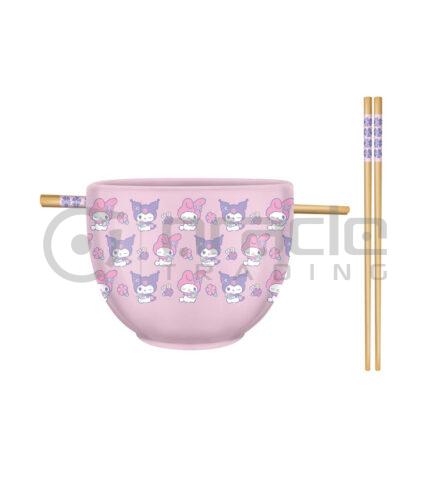 My Melody & Kuromi Ramen Bowl & Chopsticks (Sanrio)