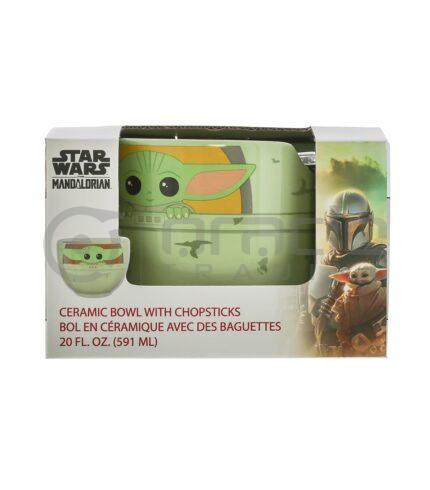Star Wars: The Mandalorian Ramen Bowl & Chopsticks - Grogu