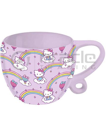Hello Kitty Shaped Mug - Rainbows