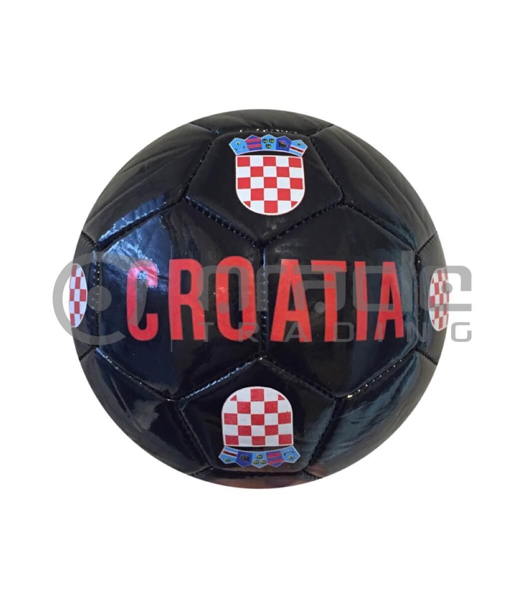 Croatia Small Soccer Ball - Black