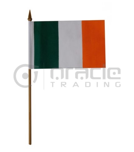 Ireland Small Stick Flag - 4"x6" - 12-Pack
