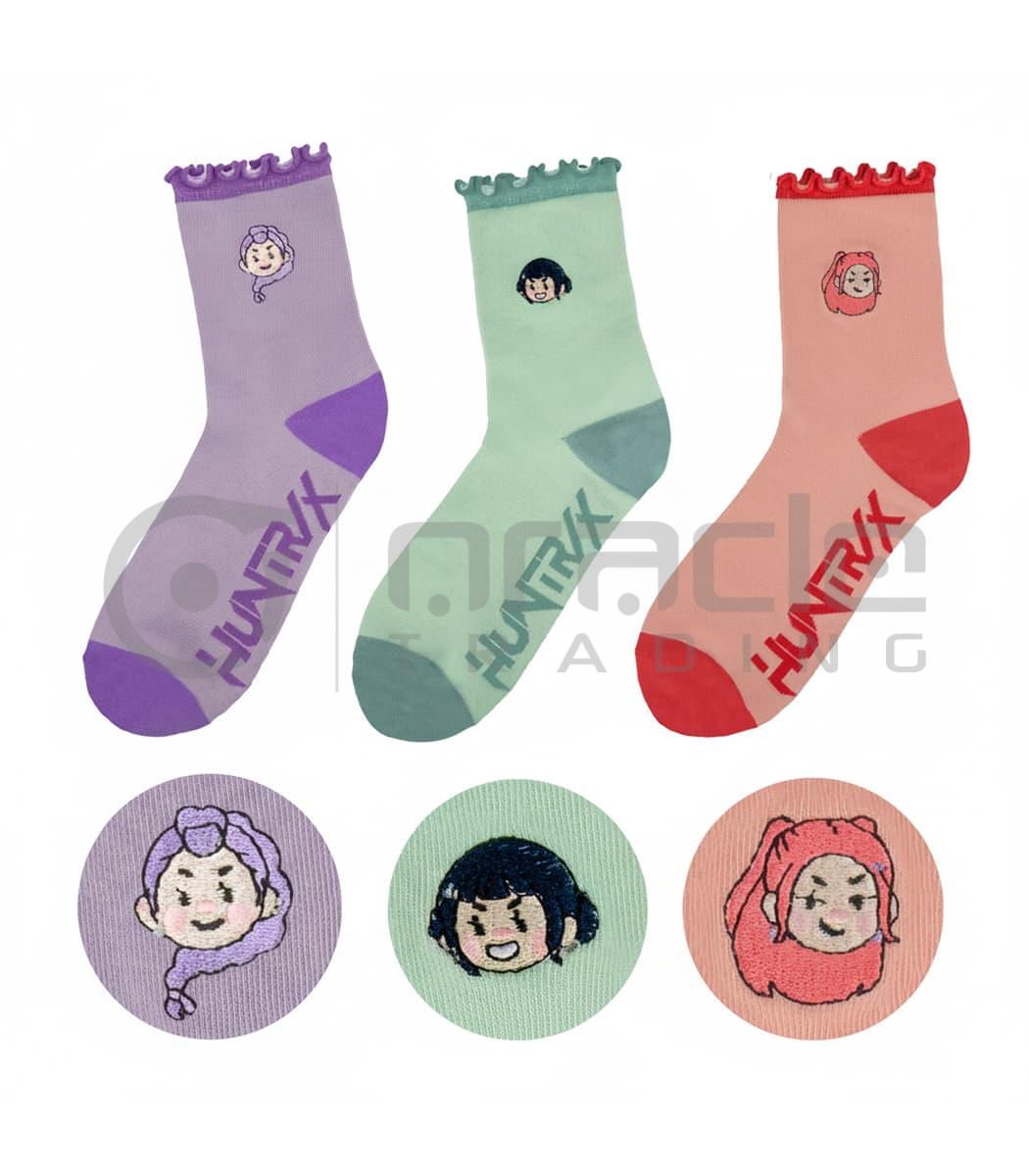 KPop Demon Hunters Socks - Huntr/x (3 Pairs KPop Demon Hunters Socks - Huntr/x (3 Pairs