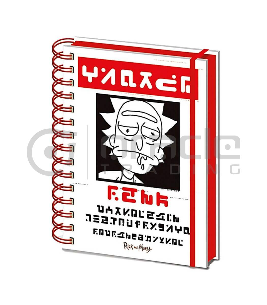 Rick & Morty Notebook - Wanted