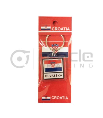 Croatia Square Keychain 12-Pack
