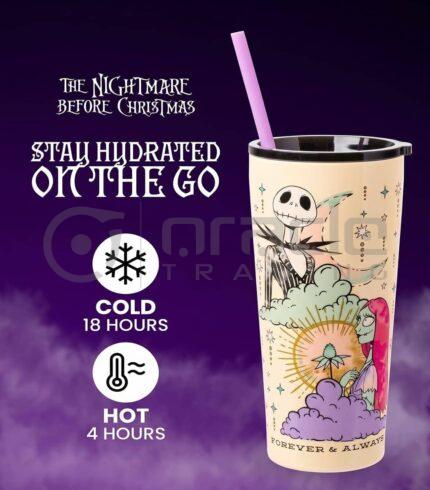 Nightmare Before Christmas Stainless Steel Tumbler - Jack & Sally
