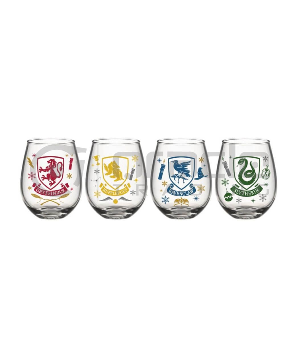 Harry Potter 4pc Stemless Glass Set - Ornaments