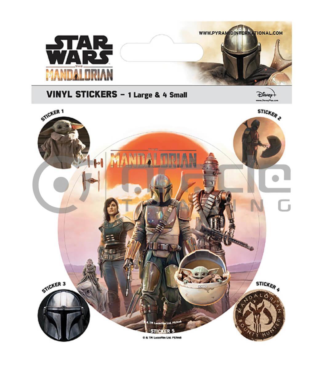 Star Wars: The Mandalorian Vinyl Sticker Pack - Cast