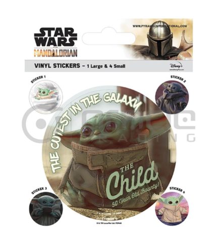 Star Wars: The Mandalorian Vinyl Sticker Pack - The Child