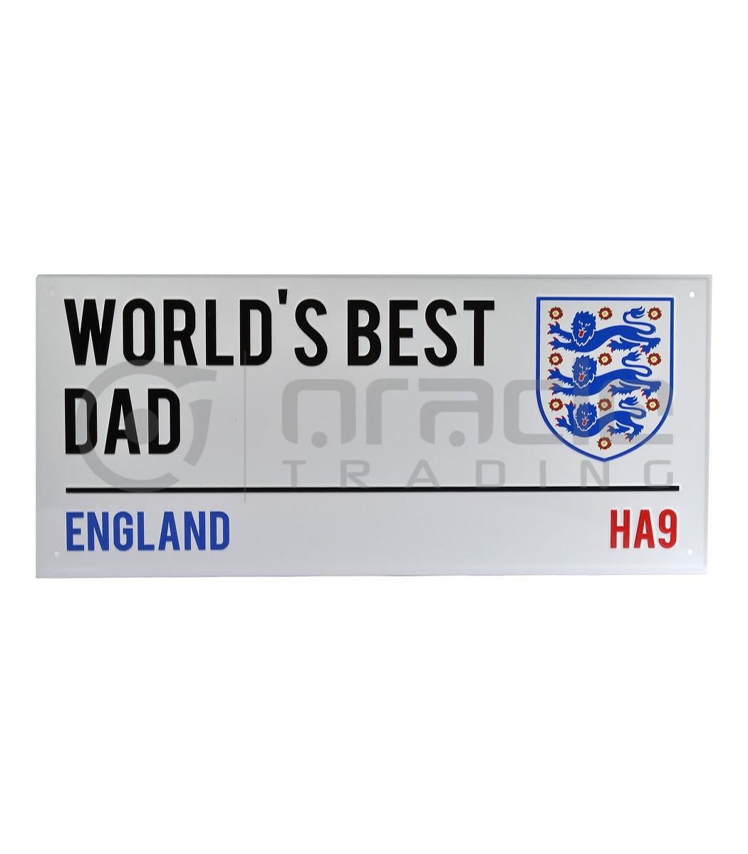 England FA Street Sign - Best Dad England FA Street Sign - Best Dad