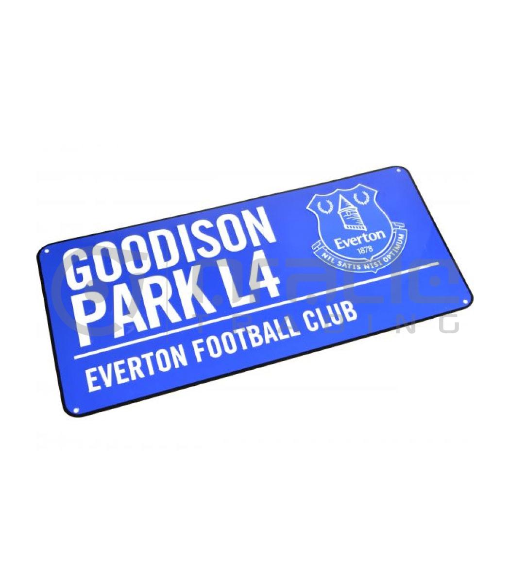 Everton Street Sign - Blue