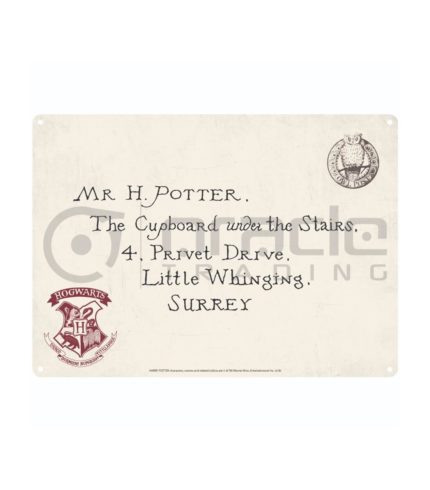 Harry Potter Street Sign - Hogwarts Letter