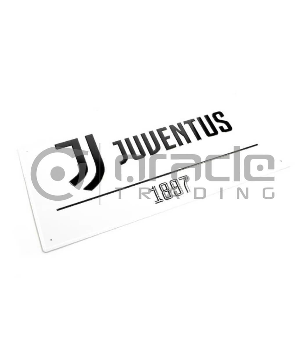 Juventus Street Sign - White