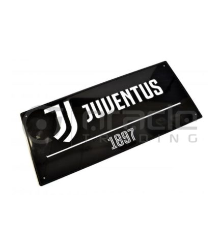 Juventus Street Sign - Black
