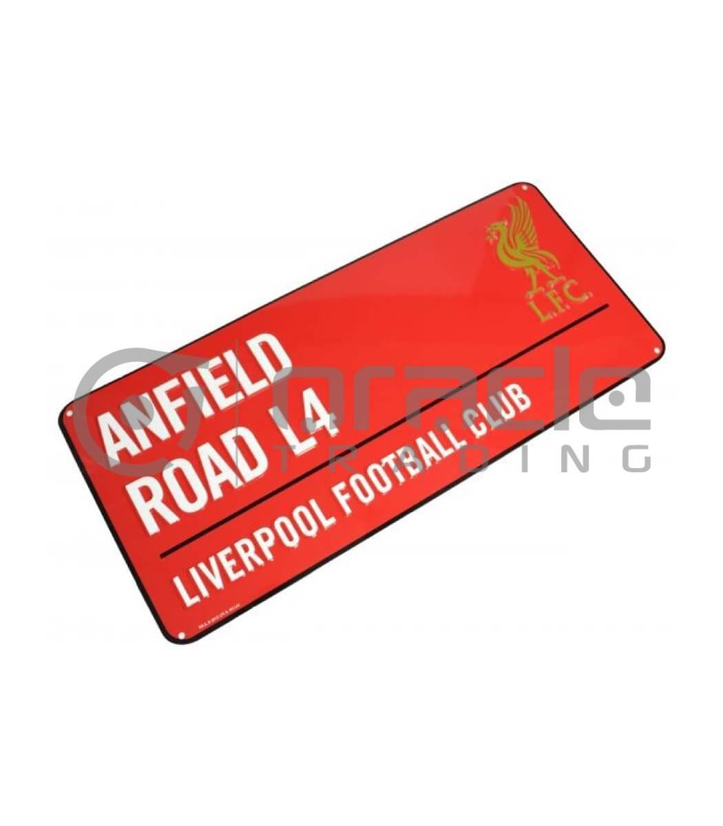 Liverpool Street Sign - Red