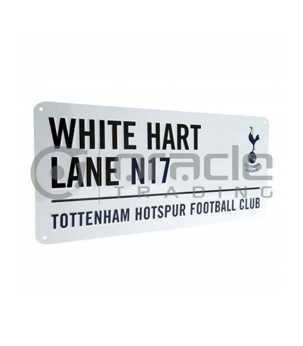 Tottenham Street Sign - White