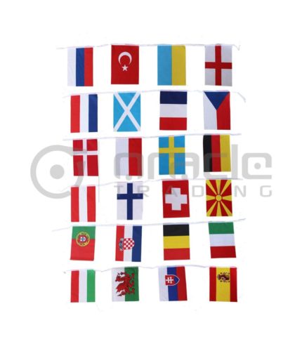 2021 Euro Cup String Flag (Bunting) - 24 Country