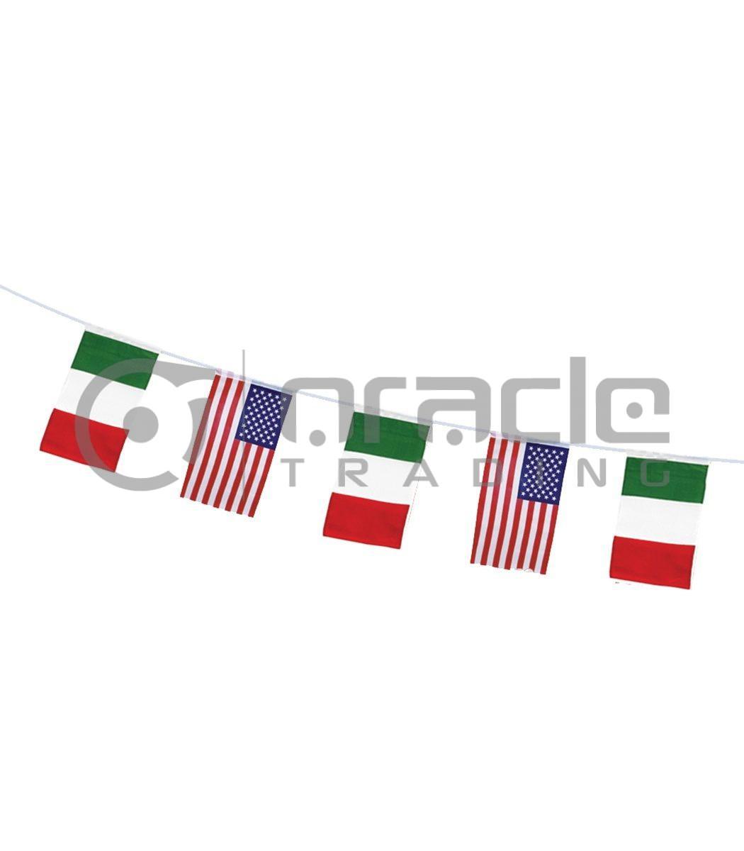 Italian American String Flag